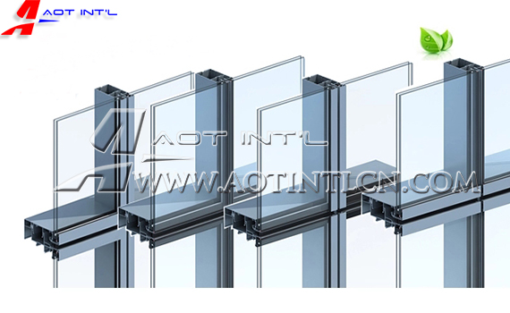Glass Curtain Wall Steel Structure Building Exterior Facade