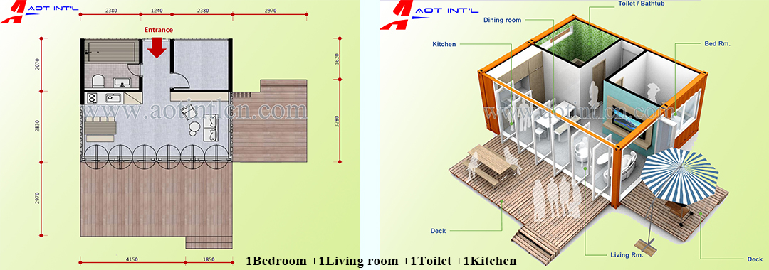 One bedroom Container homes design.jpg