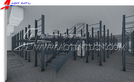 AOT Cold Storage Mezzanine Rack System 01.jpg