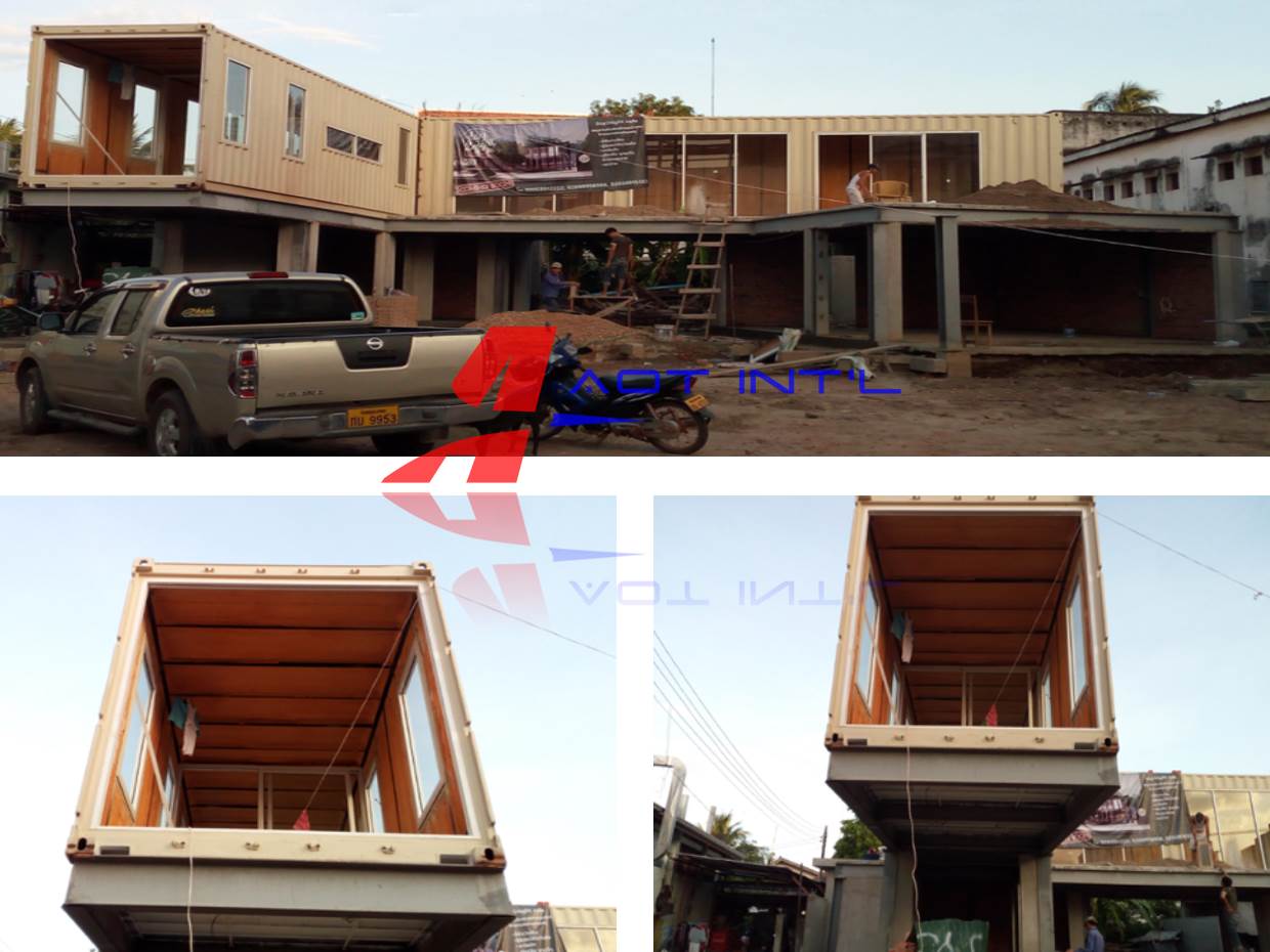 Prefab Shipping Container Coffee Bar in Vientiane Laos South Asia.jpg
